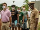 Navy OCS indoctrination first day, Week 1