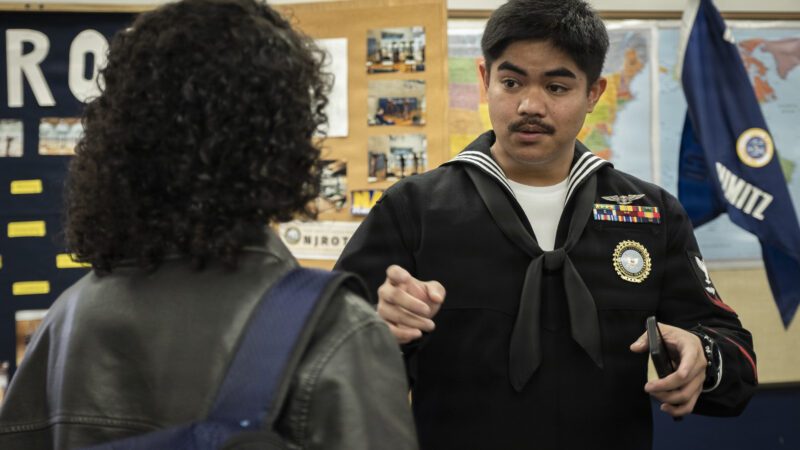 officer recruiter transfer — U.S. Navy photo (DVIDS)