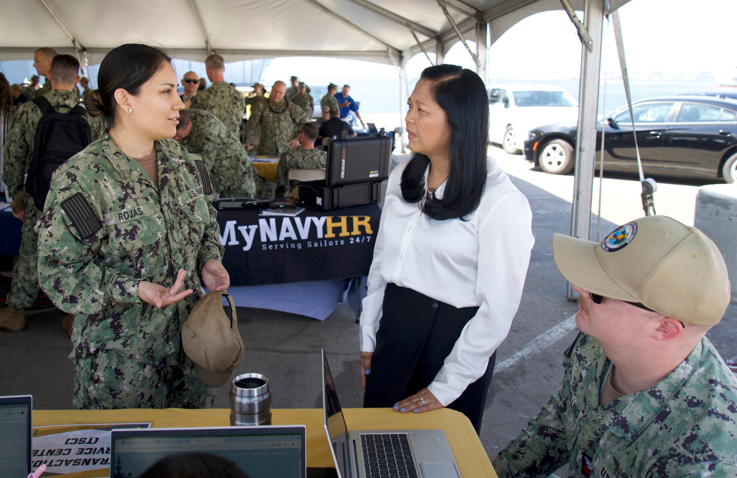 Navy housing area with single-family homes