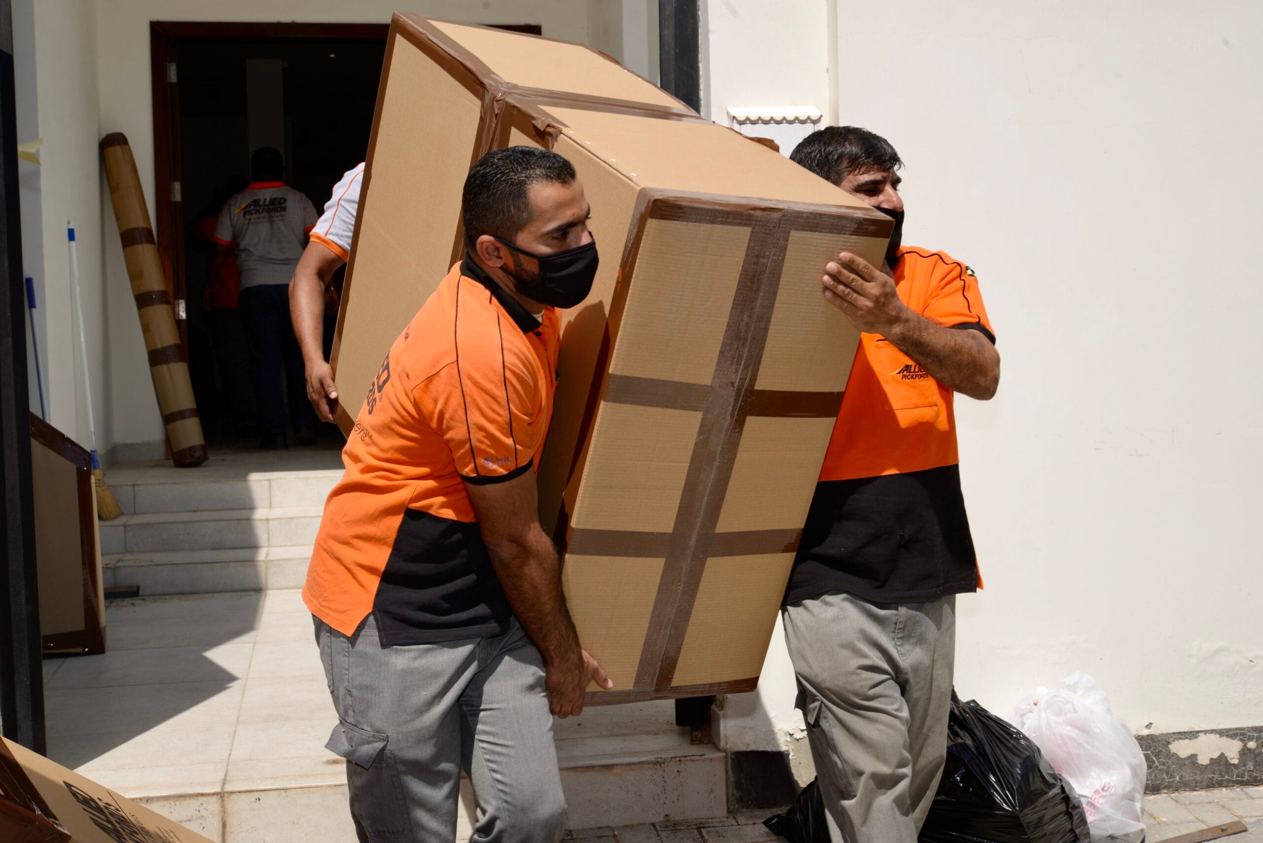 Household goods being loaded for a PCS move