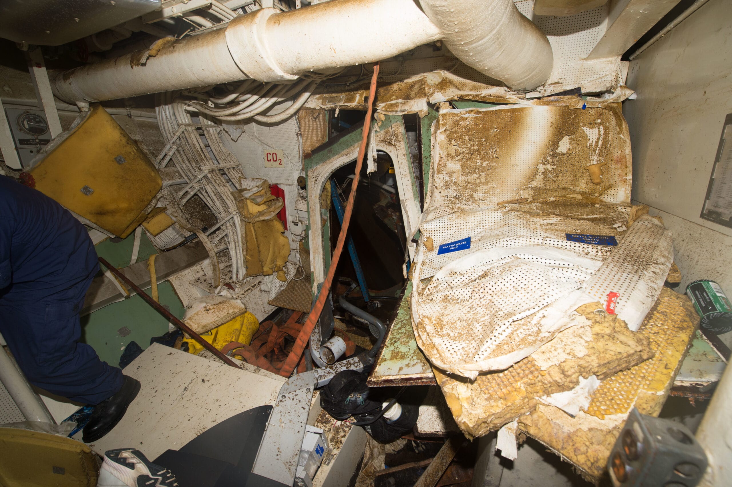 Enlisted and officer berthing on a Navy ship