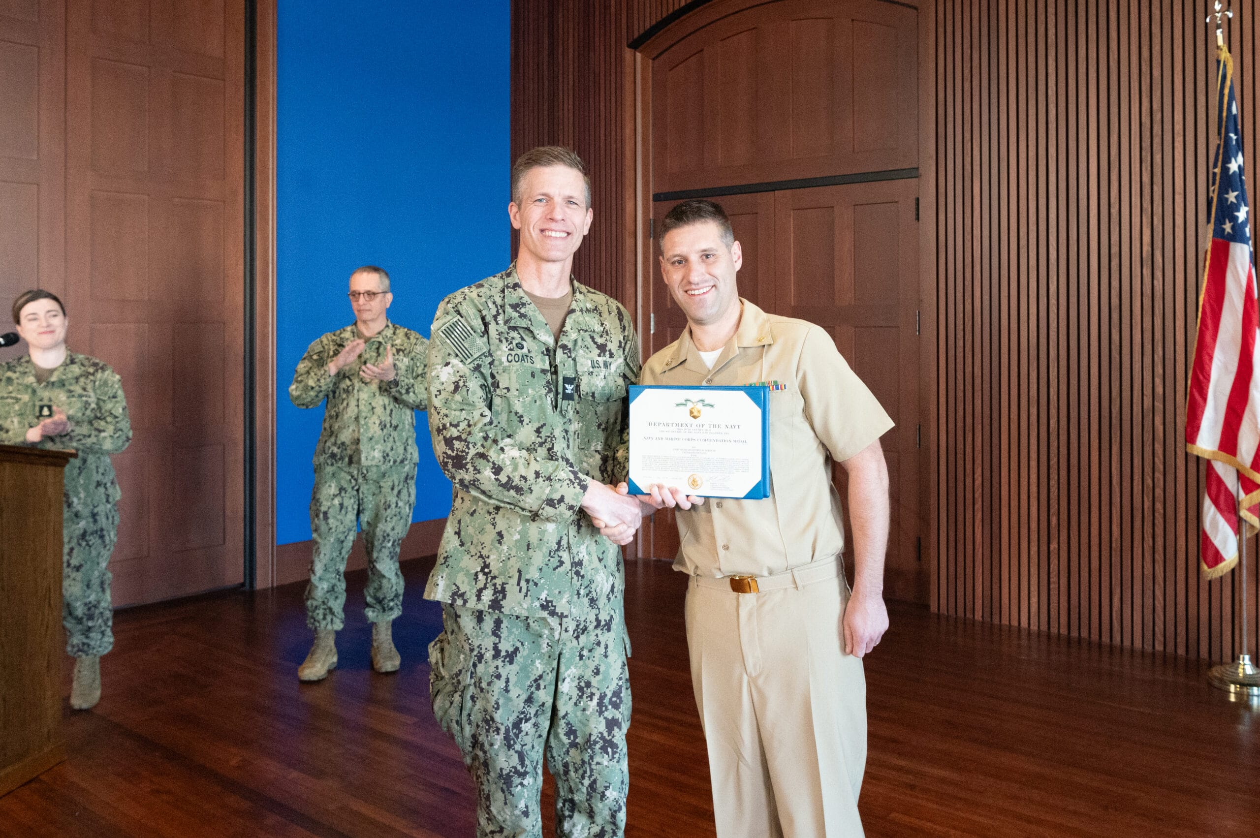 Marine officer candidates in formation