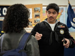 reenlistment decision — U.S. Navy photo (DVIDS)