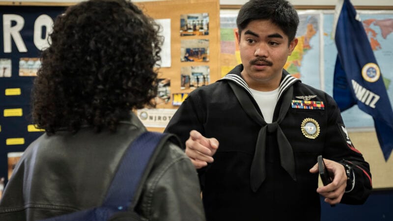 reenlistment decision — U.S. Navy photo (DVIDS)