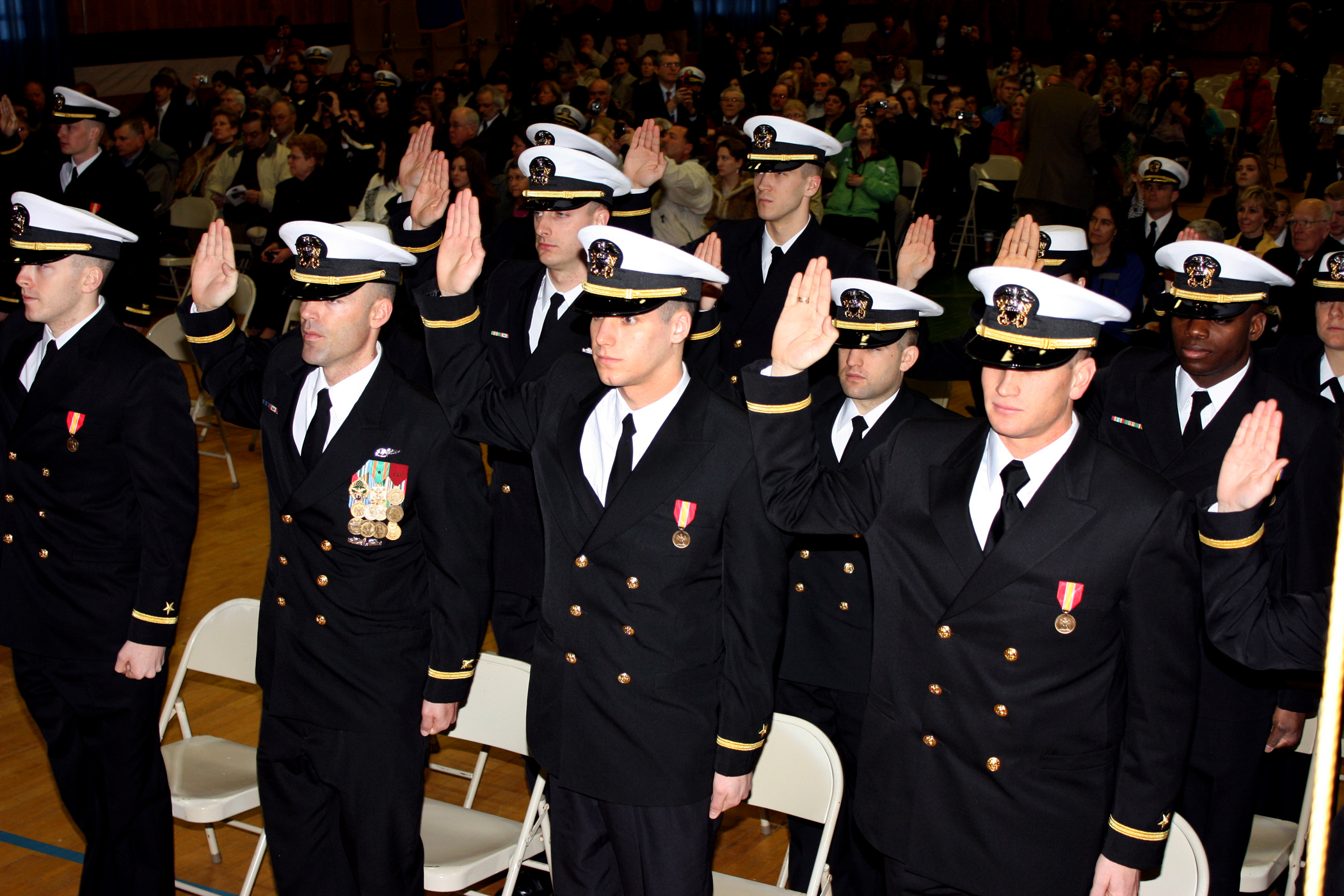 OCS candidates in formation