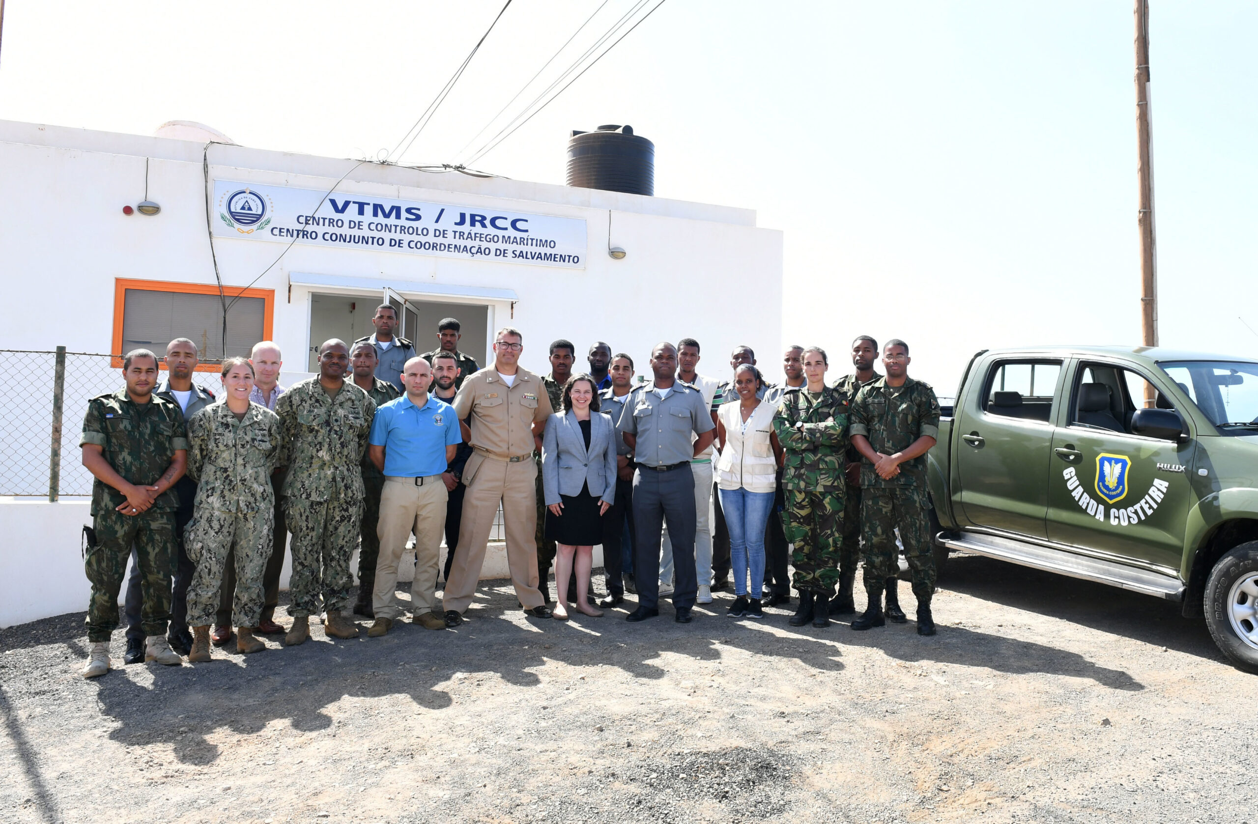 Coast Guard small boat station with crew on deck
