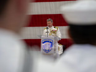 dep to officer — U.S. Navy photo (DVIDS)