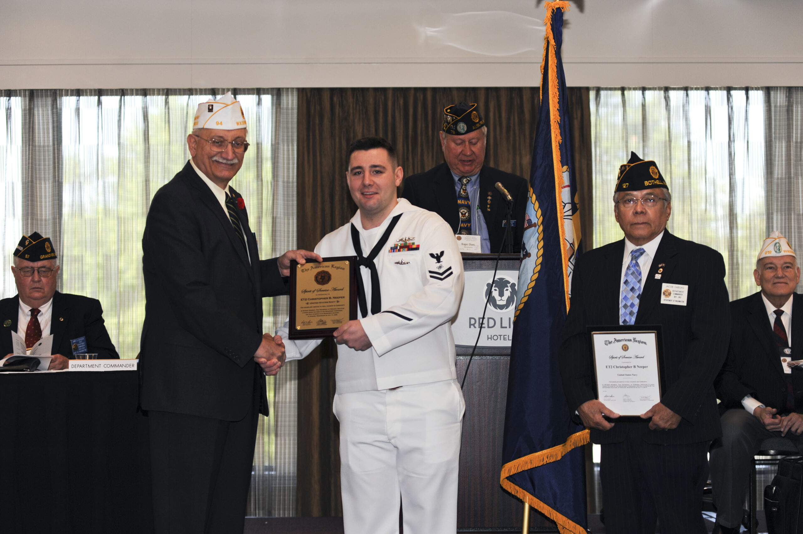 American Legion honor guard at a military funeral