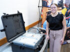 Puerto Rico Army National Guardsman evaluates Sterilization Efficacy of a Portable Ozone Sterilizer at NAMRU San Antonio