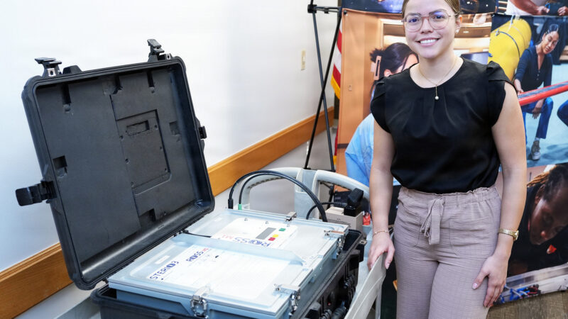 Puerto Rico Army National Guardsman evaluates Sterilization Efficacy of a Portable Ozone Sterilizer at NAMRU San Antonio