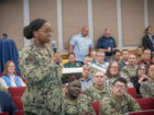 NAVSUP Commander Speaks at Town Hall Meeting