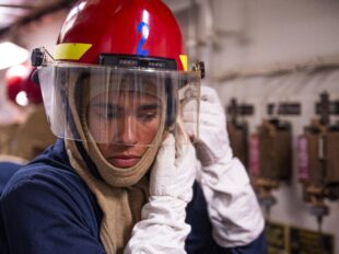 USS Curtis Wilbur Damage Control Training