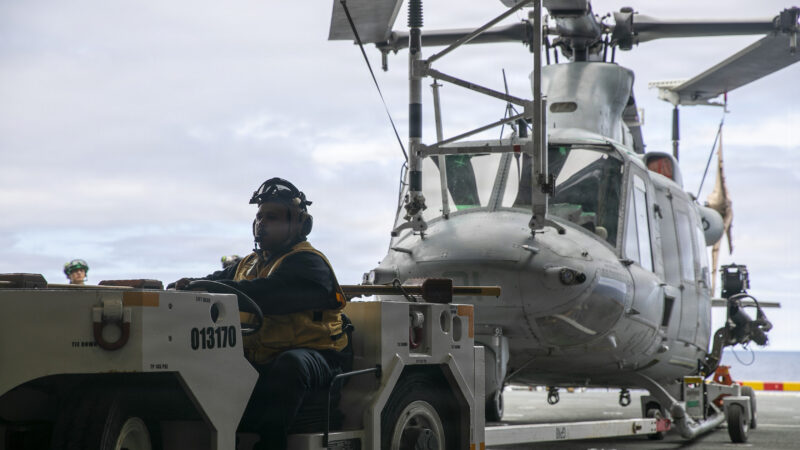 Hangar Bay Helo Maintenance