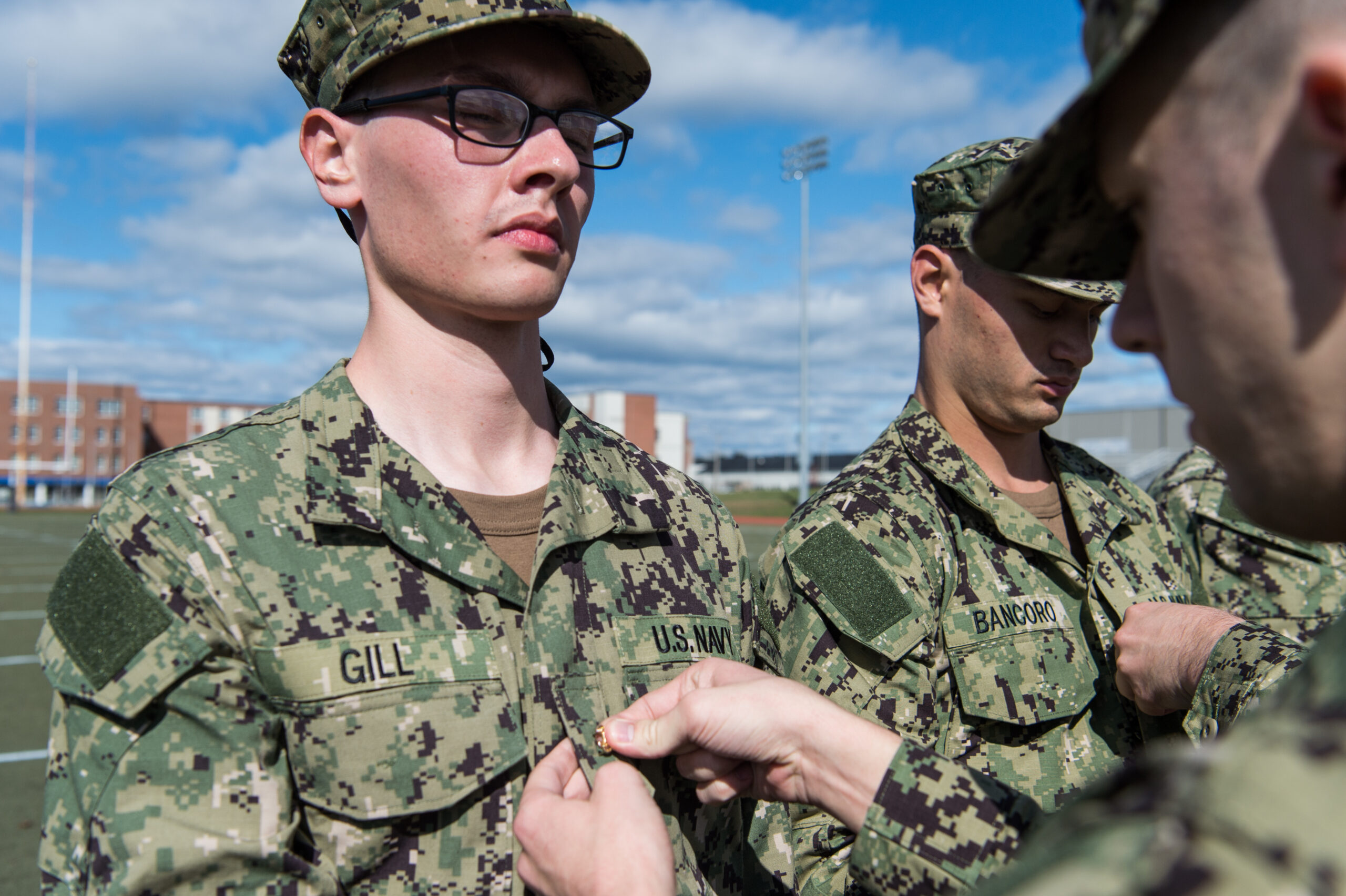 191018-N-TE695-0009 NEWPORT, R.I. (Oct. 18, 2019) -- Navy Officer Candidate School reach a milestone as junior officer candidates