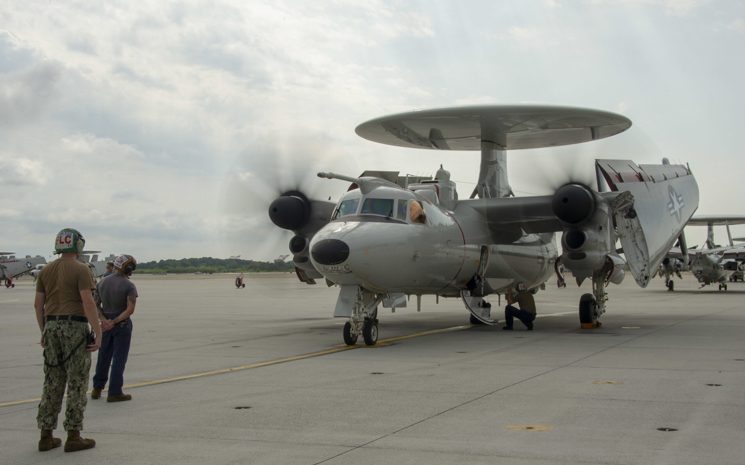 First E-2D Hawkeye with aerial refueling capability to join the fleet