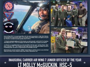 Carrier Air Wing (CVW) 7 Recognizes Its First Junior Officer of the Year