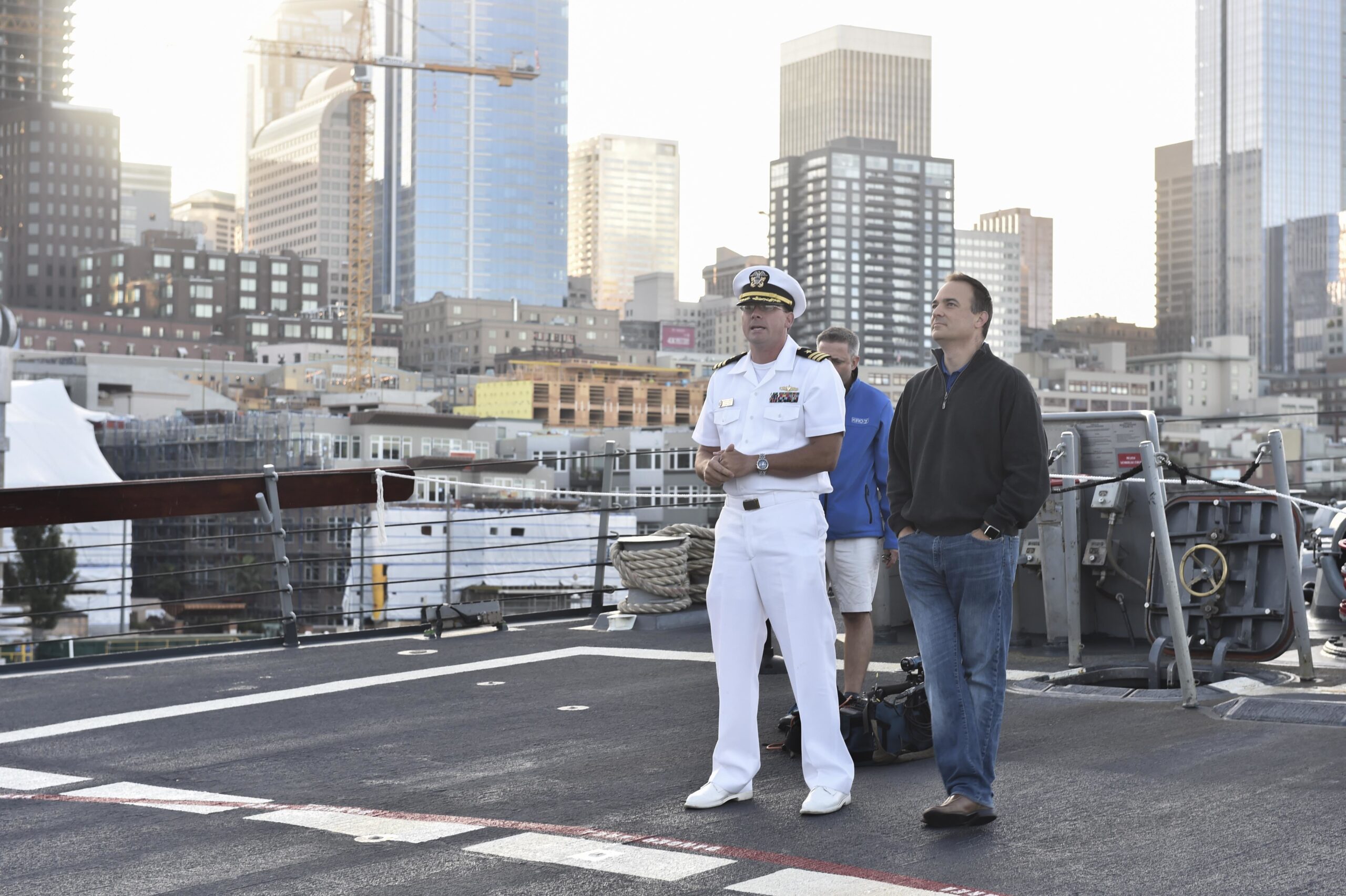 Seattle Media Visits with Navy during Seafair