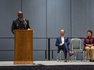 Fleet CMC addresses leadership course graduates
