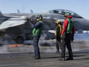 Abraham Lincoln conducts flight operations