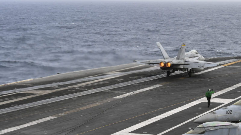Aircraft Land On Flight Deck